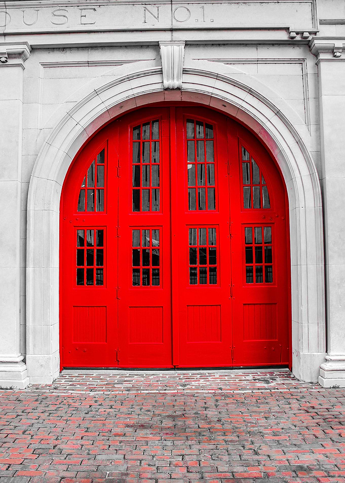 Fire Engine House Door