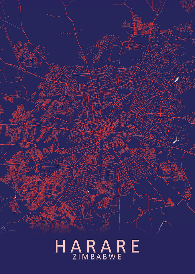 Harare Zimbabwe City Map