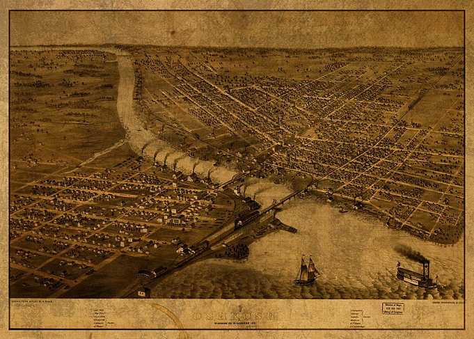 Osh Kosh Wisconsin Map