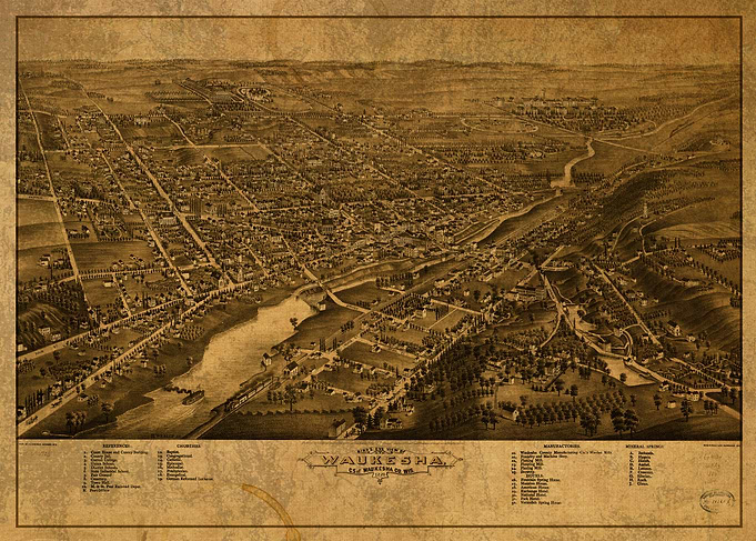 Waukesha Wisconsin Map