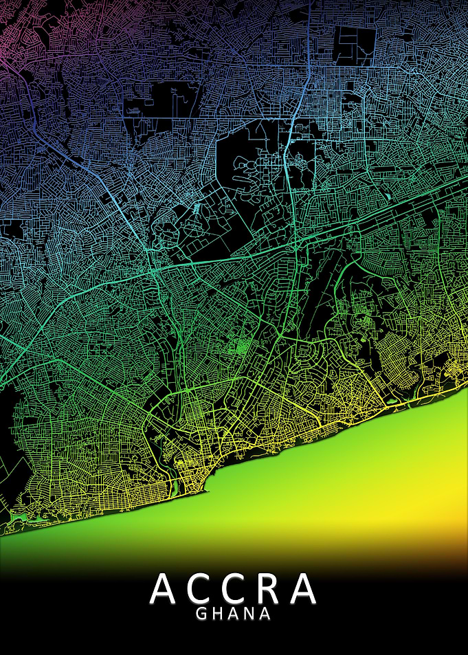 Accra Rainbow City Map