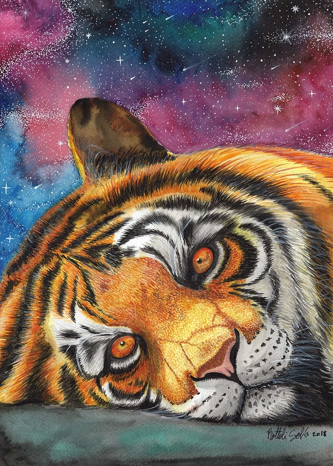 Tigre acuarela
