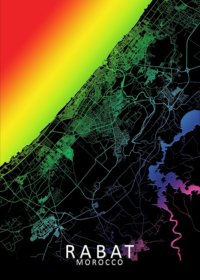 Rabat Rainbow City Map