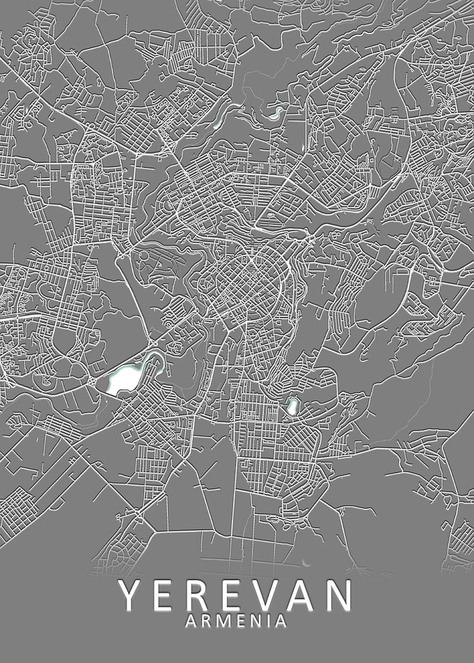 Yerevan Armenia City Map