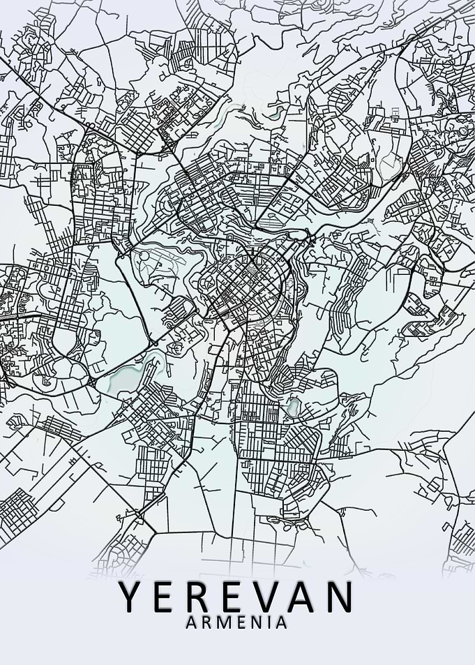 Yerevan Armenia City Map