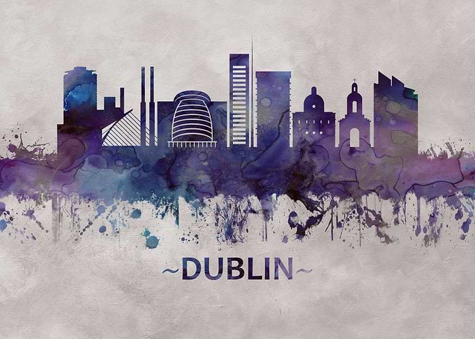Dublin Ireland skyline
