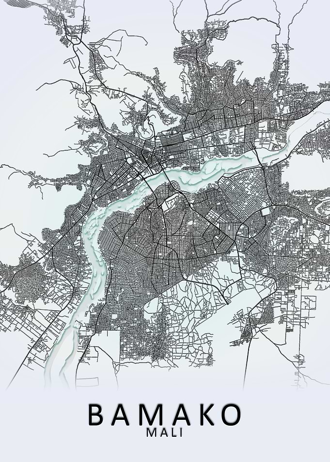 Bamako Mali City Map