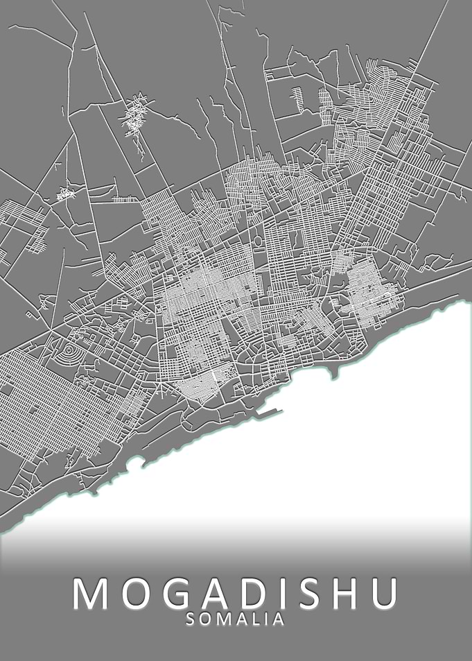 Mogadishu Somalia City Map