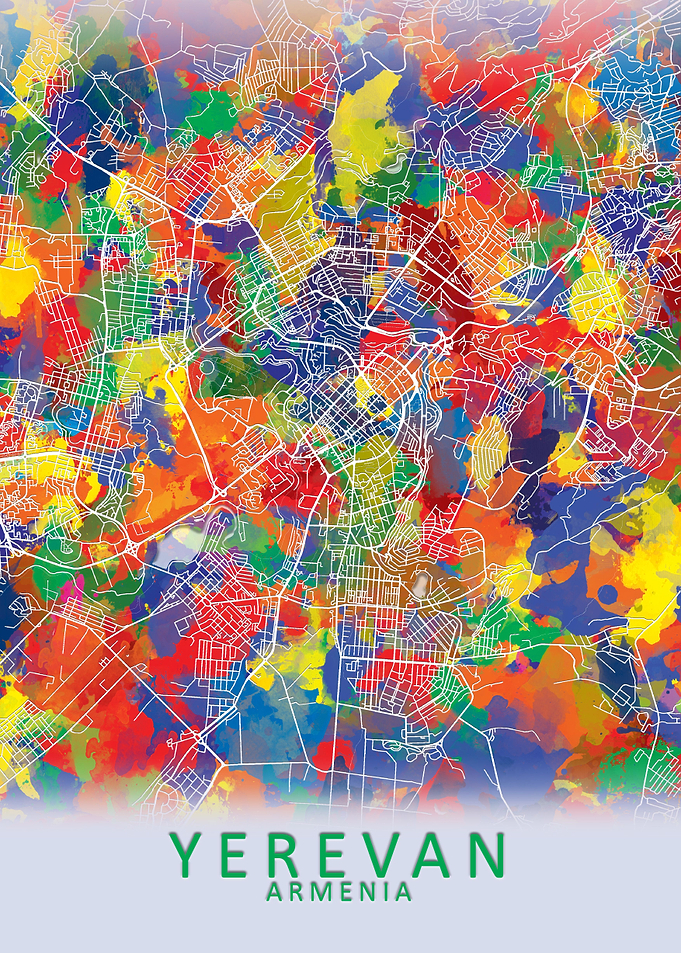 Yerevan Armenia City Map