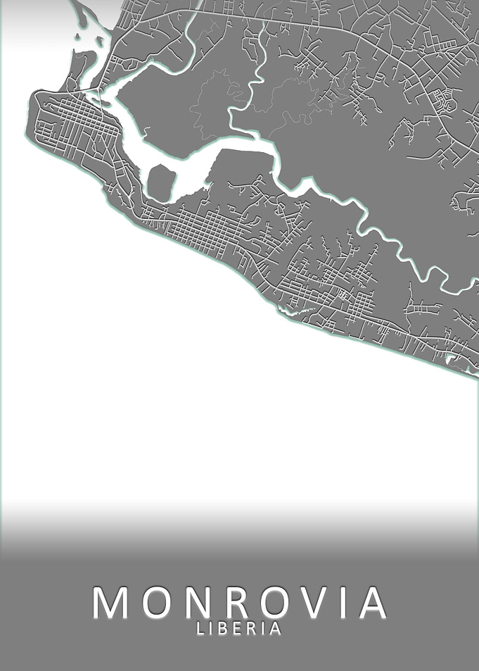 Monrovia Liberia City Map