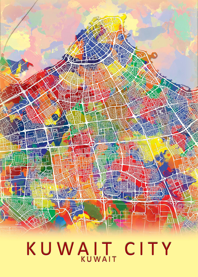 Kuwait City Map