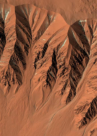 Mars Fresh Crater Gullies
