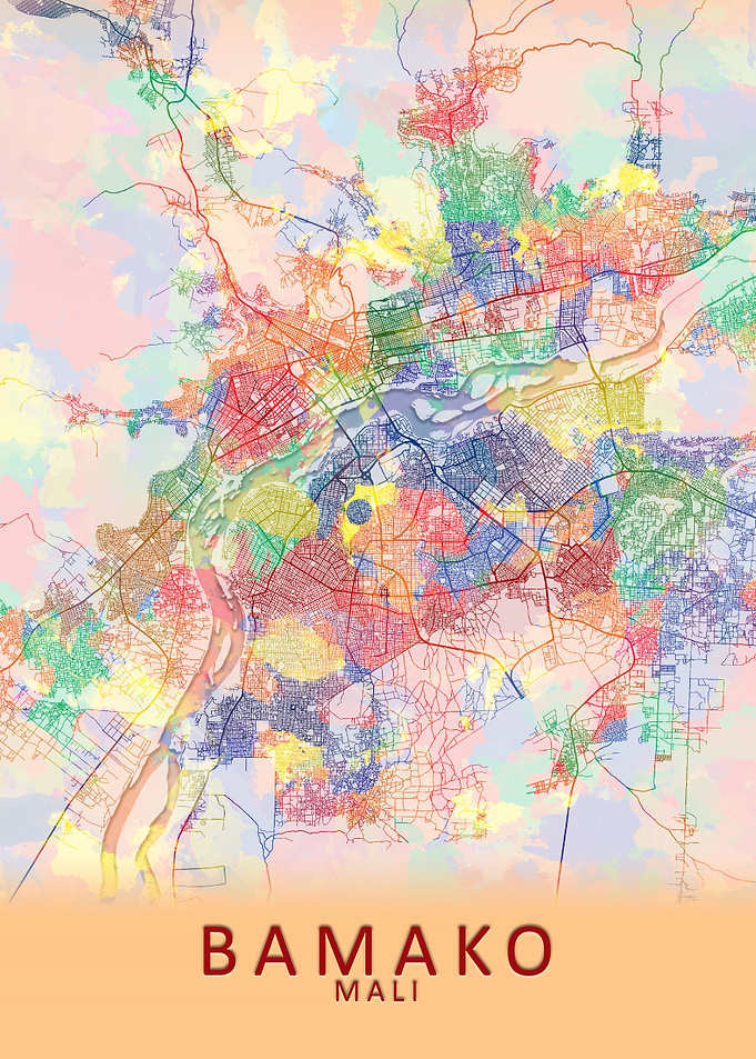 Bamako Mali City Map