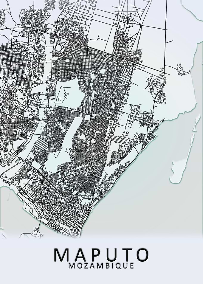 Maputo Mozambique City Map