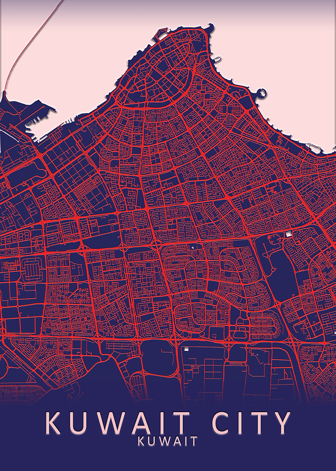 Kuwait City Map