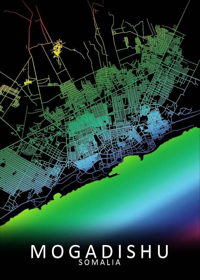 Mogadishu Somalia City Map