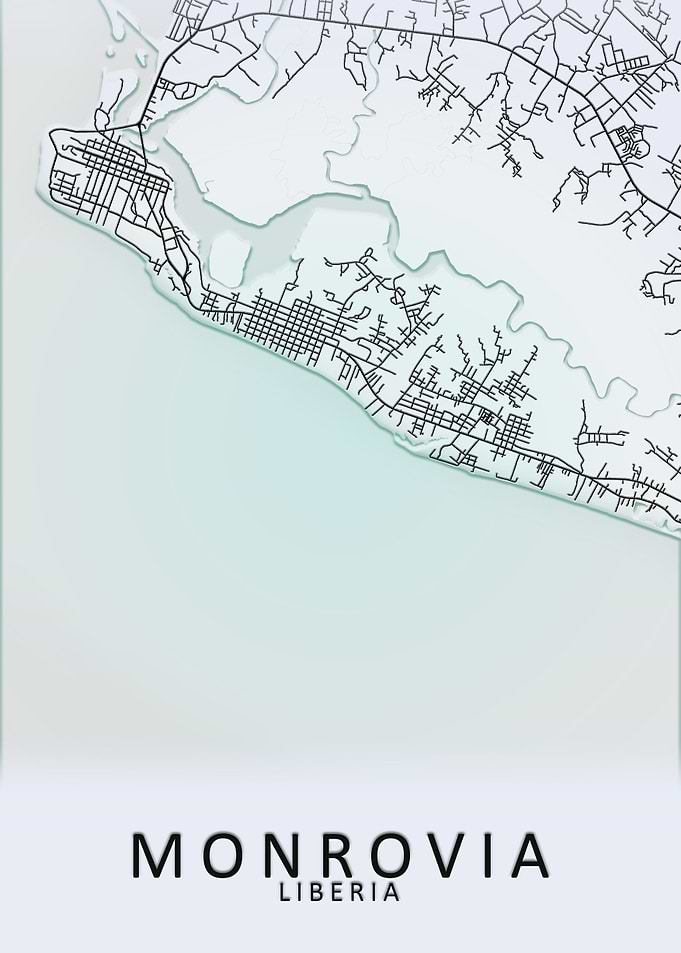 Monrovia Liberia City Map