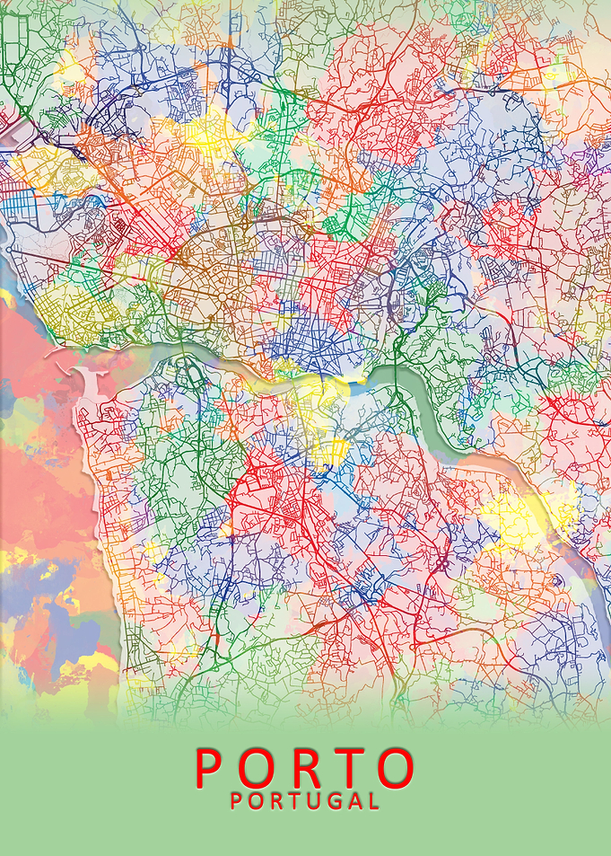 Porto Portugal City Map