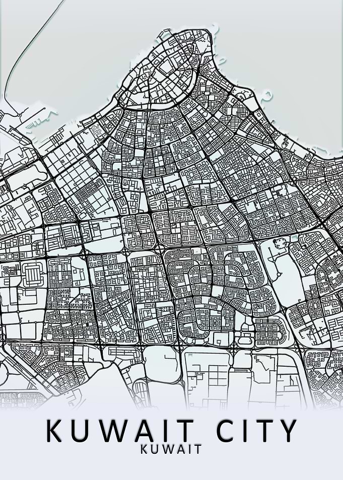 Kuwait City Map