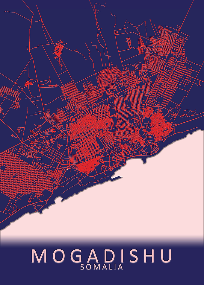 Mogadishu Somalia City Map