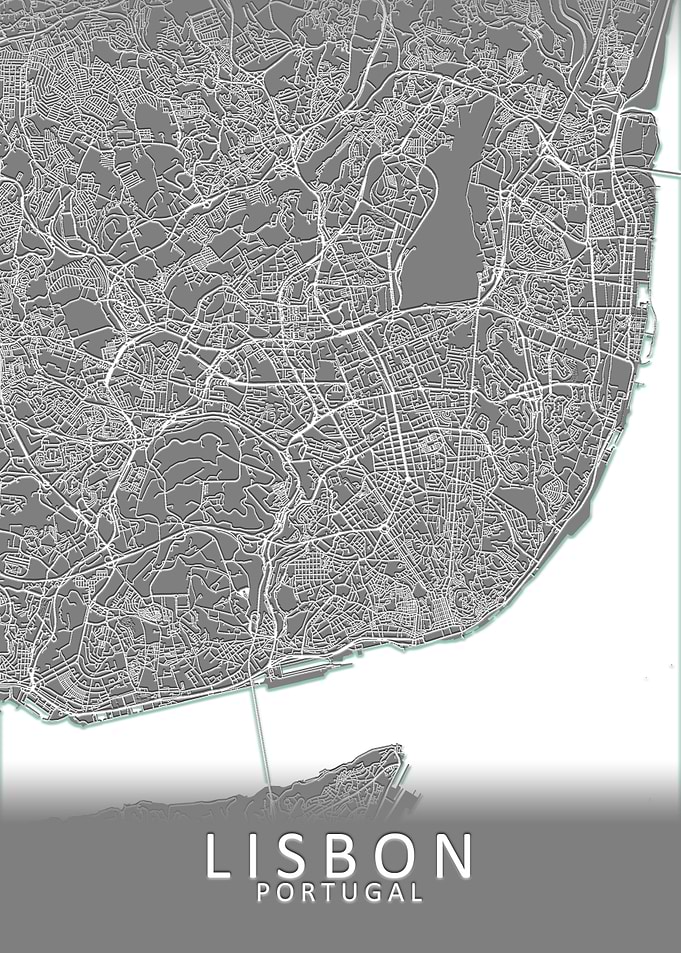 Lisbon Portugal City Map