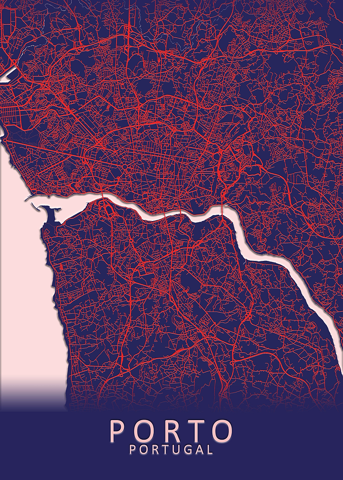 Porto Portugal City Map