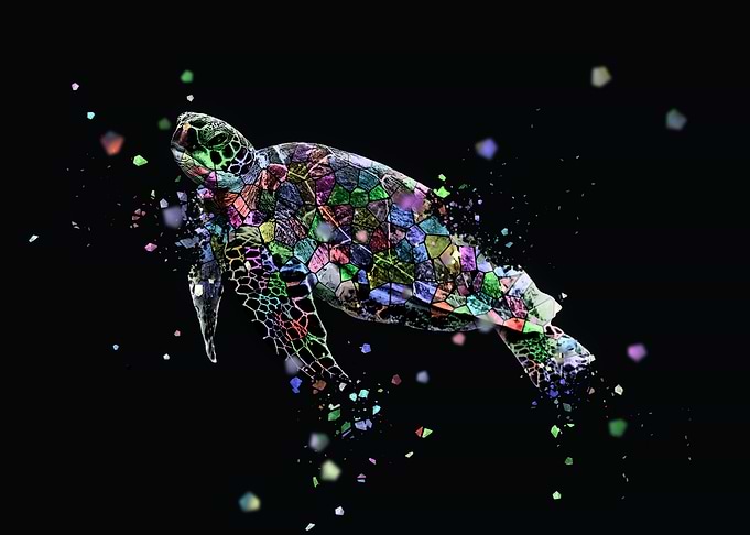 la mosaique de la tortue