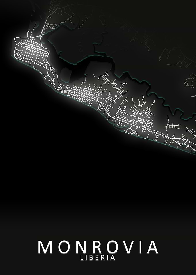 Monrovia Liberia City Map