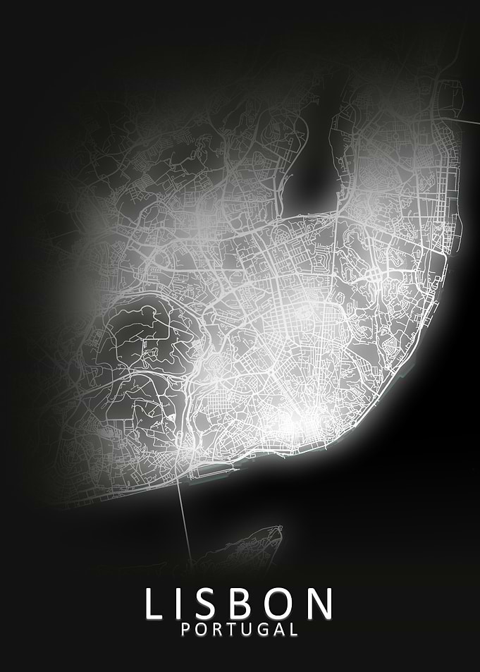 Lisbon Portugal City Map