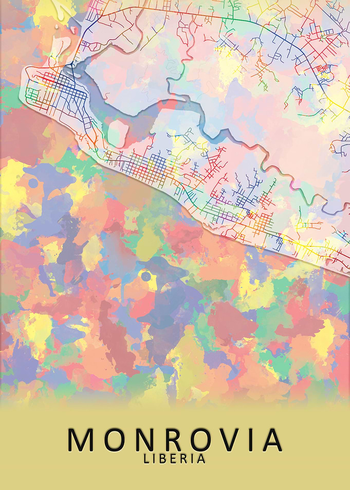 Monrovia Liberia City Map