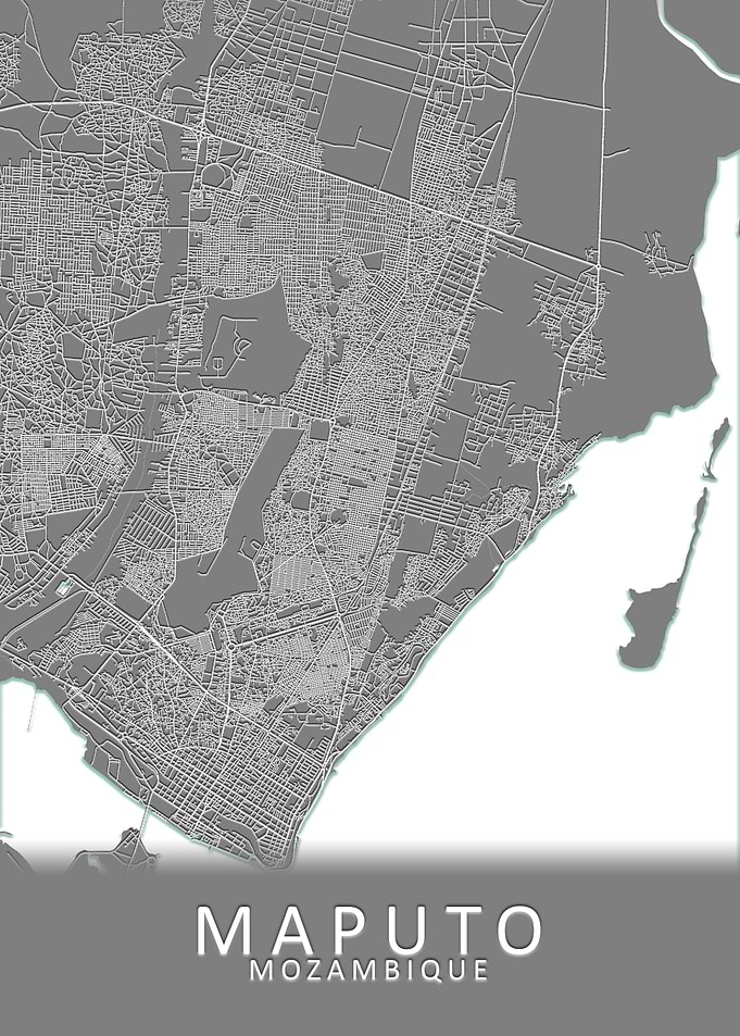 Maputo Mozambique City Map