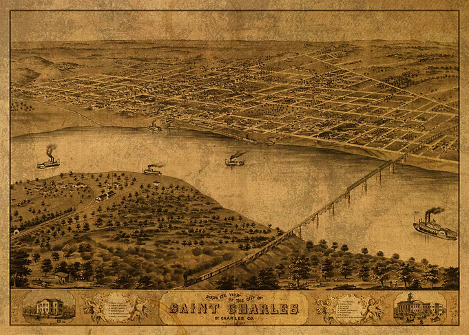 St Charles Missouri Map