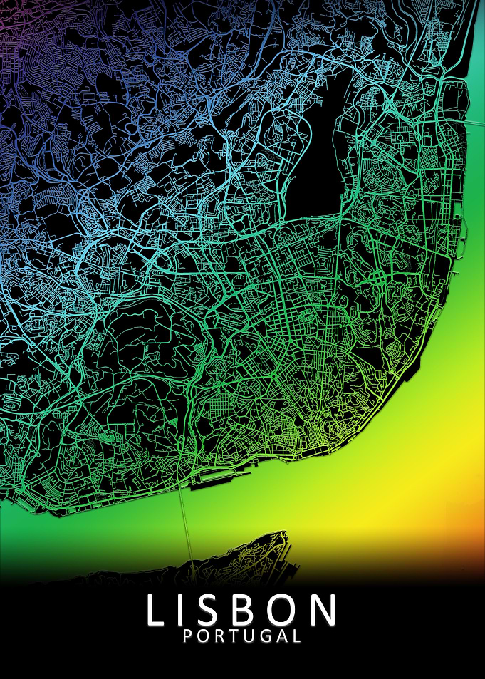 Lisbon Portugal City Map