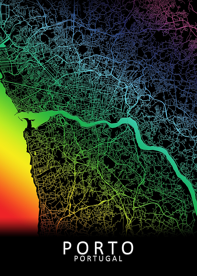 Porto Portugal City Map