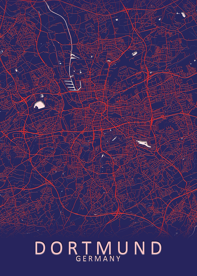 Dortmund Germany City Map