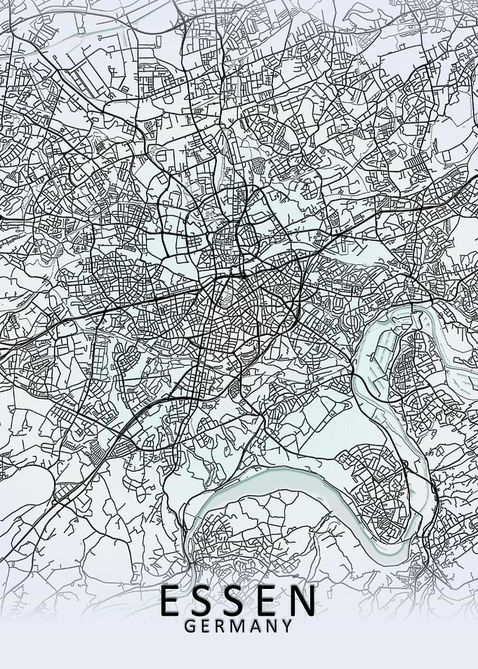 Essen Germany City Map