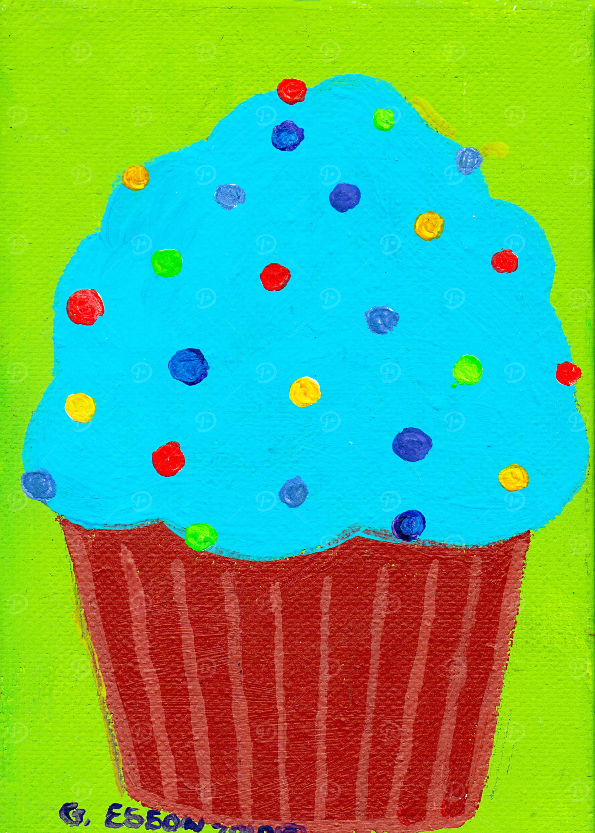 Blue Cupcake
