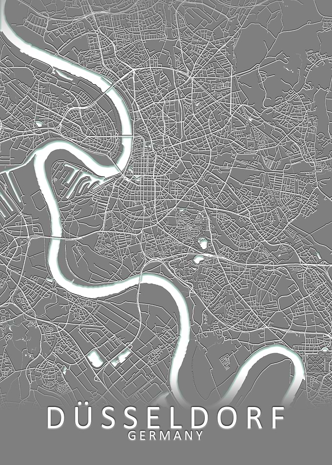 Dusseldorf Germany CityMap