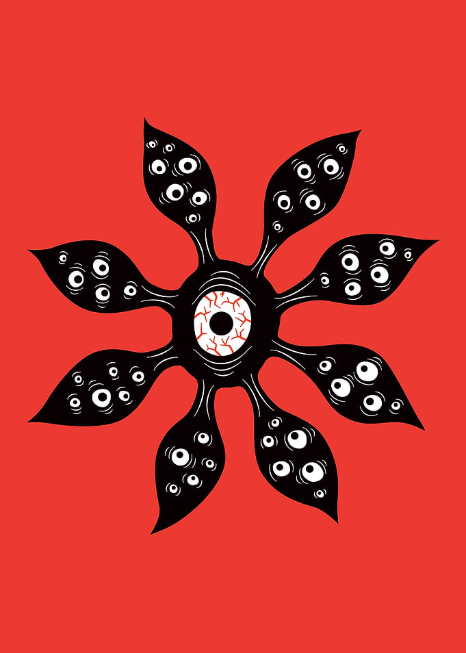 Witchy Eye Monster Red