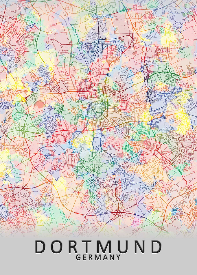 Dortmund Germany City Map