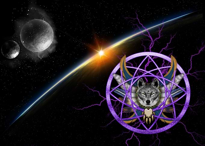Wolf dream Catcher
