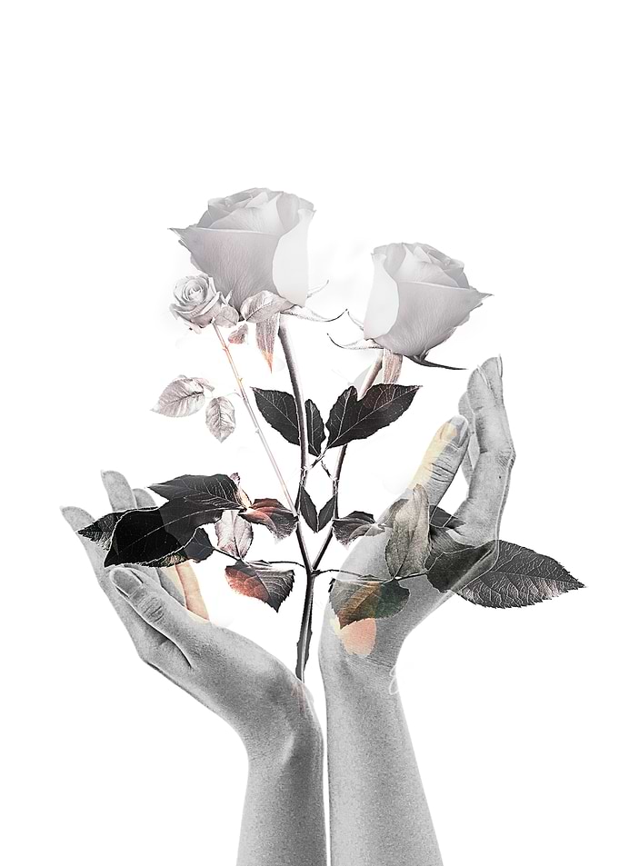 Florescent Hands White