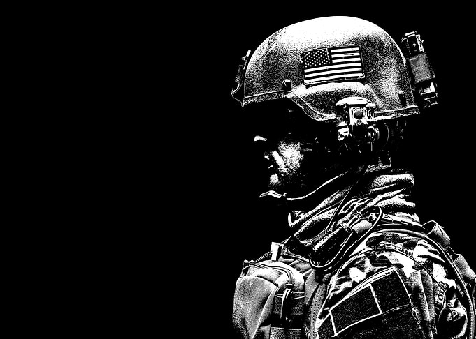 Portrait of soldier
