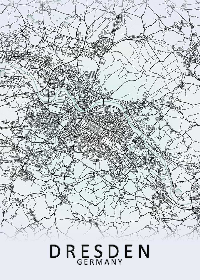 Dresden Germany City Map
