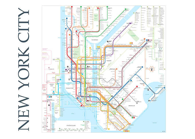 New York City Metro map