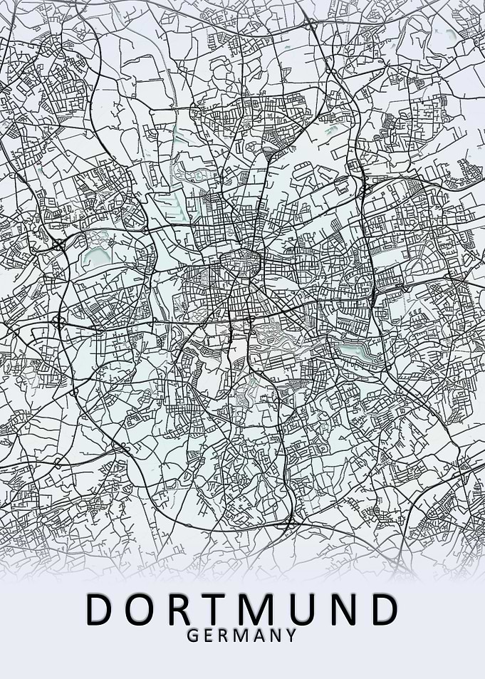 Dortmund Germany City Map