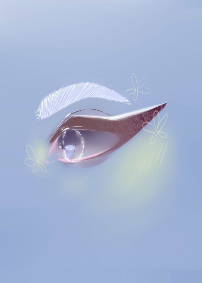 Eye Illustration babyblue