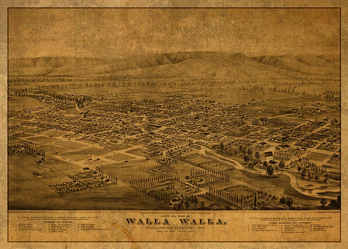 Walla Walla Washington Map