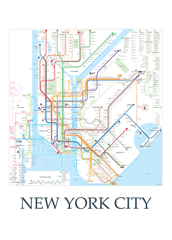 New York City Metro map