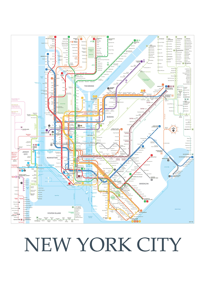 New York City Metro map